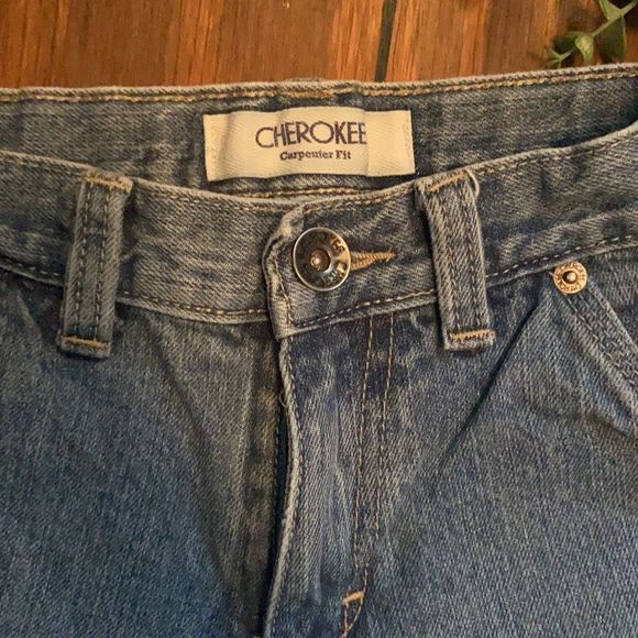 Cherokee boy’s size 8 denim carpenter shorts - Picture 2 of 5